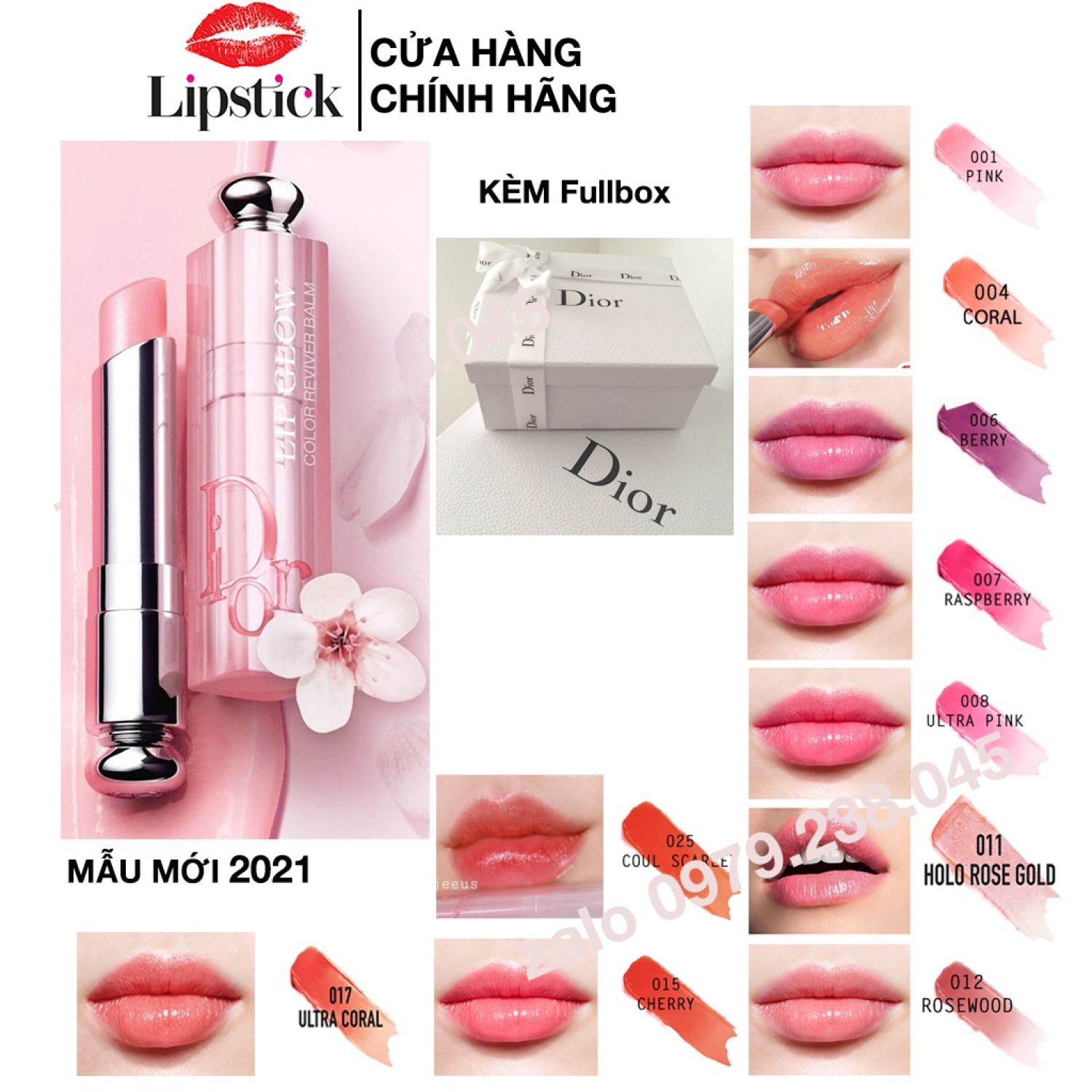 Son Dưỡng Dior 017 Ultra Coral Hồng Cam  lupongovph