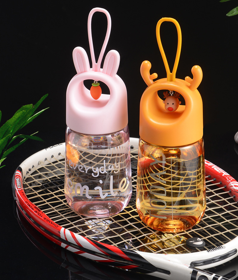 Bình nước 480ml hình thú có chuông