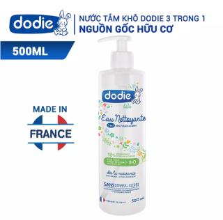 Nước tắm khô Dodie 3 trong 1 nguyên liệu hữu cơ 500ml vòi ấn thumbnail