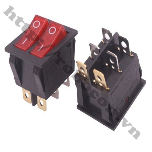 CÔNG TẮC BẬP BÊNH ĐÔI 20A-CÓ ĐÈN KCD6