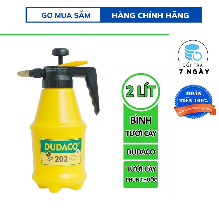 Bình tưới cây dudaco 2 lít, bình xịt tưới cây, bình xịt nước phun sương cao cấp
