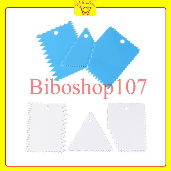 Bộ 3 miếng cắt, vét, tạo vân, chà láng bột đa năng
