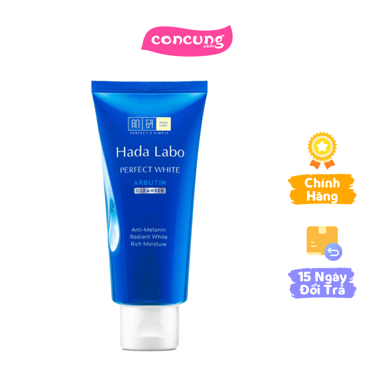 Sữa rửa mặt Hada Labo Perfect Whitening Cleanser 80g