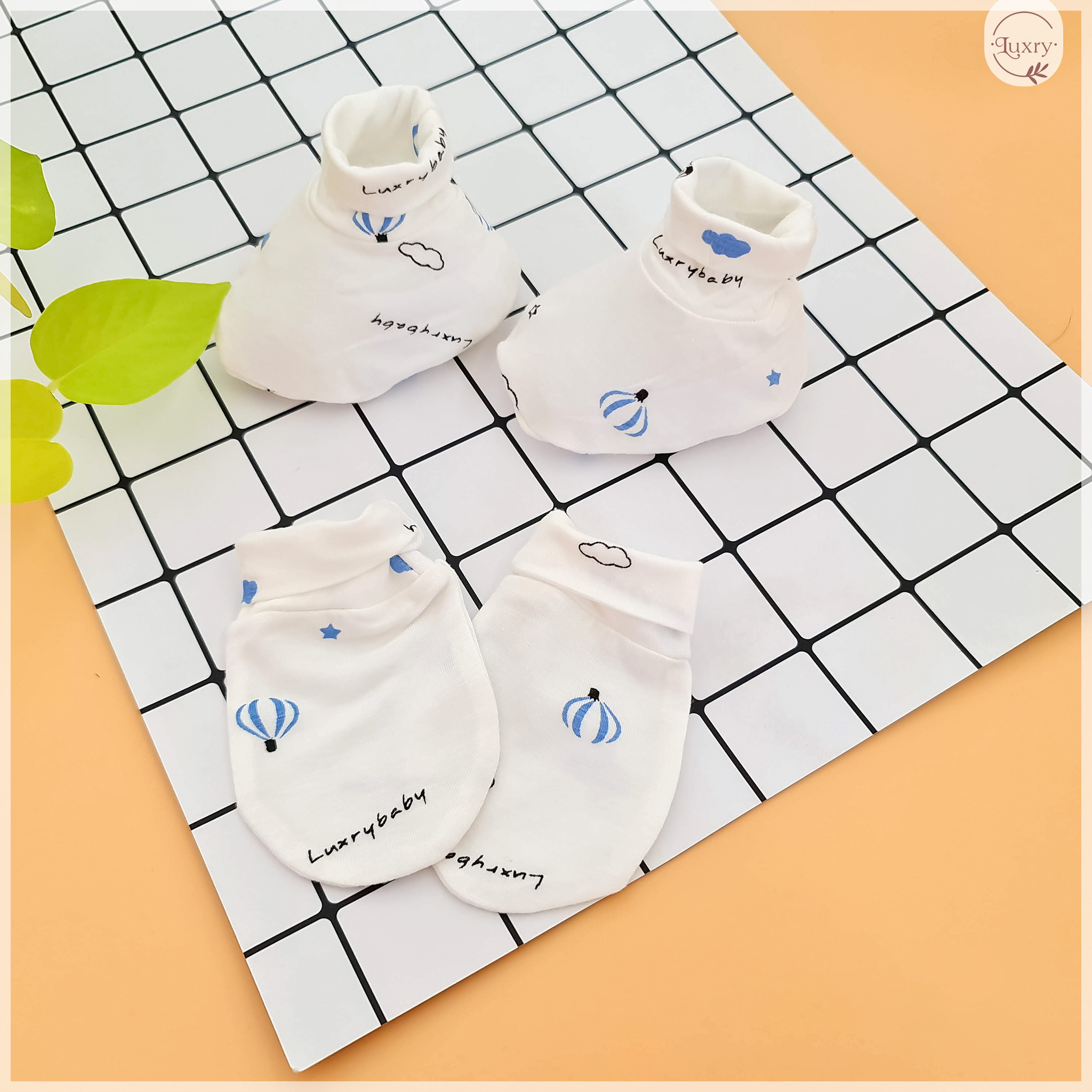 Set bao tay-bao chân cổ cao-vải sợi tre Luxry