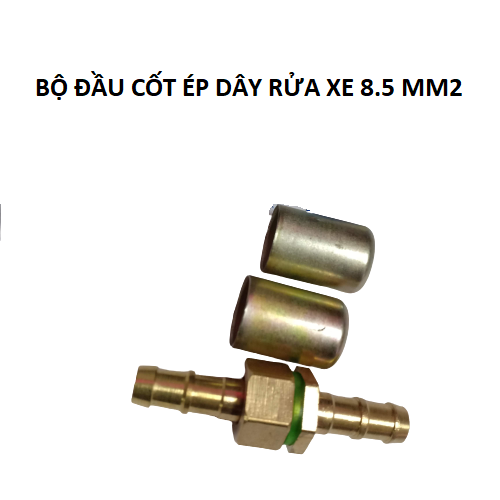 Bộ đầu cos dây rửa xe đường kính 13mm gồm hai ren đồng  đực cái và áo