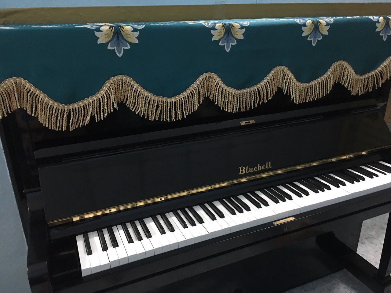 [HCM]KHĂN PHỦ ĐÀN PIANO CƠ GẤM THÊU - 310L