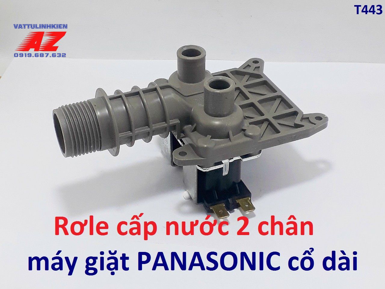 Van rơle cấp nước 2 chân máy giặt panasonic đời mới