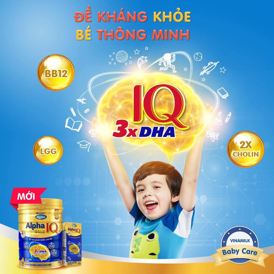 [HCM]Sữa bột Dielac Alpha Gold IQ 4 1400gr