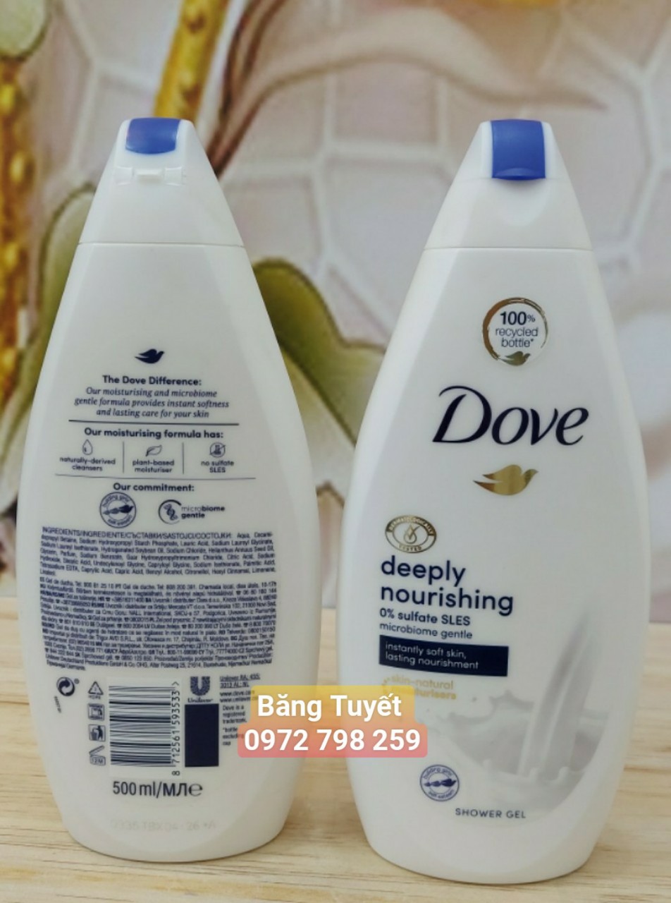 Sữa tắm dove hàng mỹ 500ml