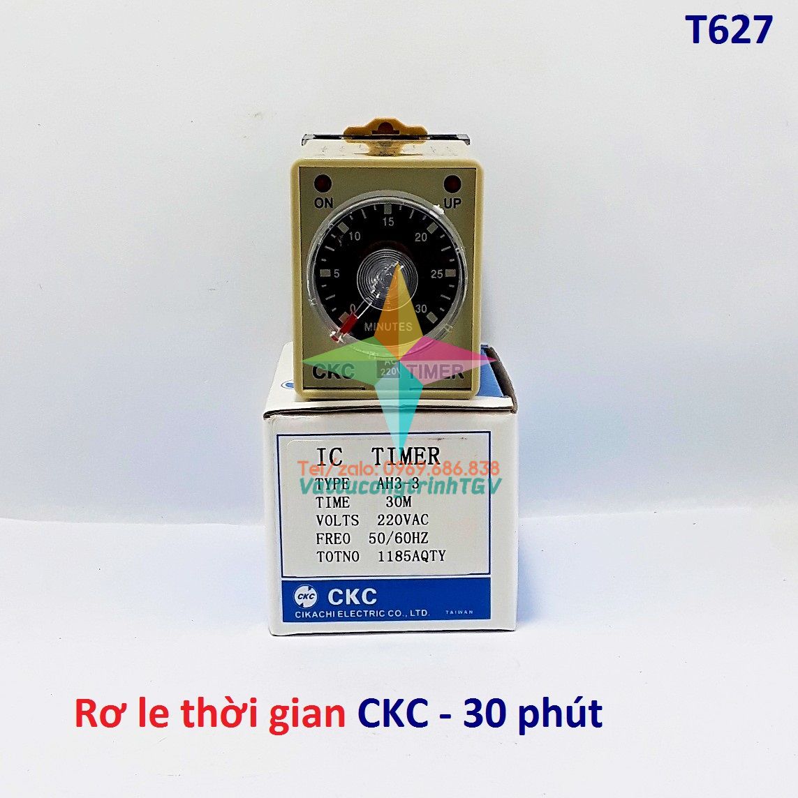 Rơ le thời gian ckc model: ah3-3