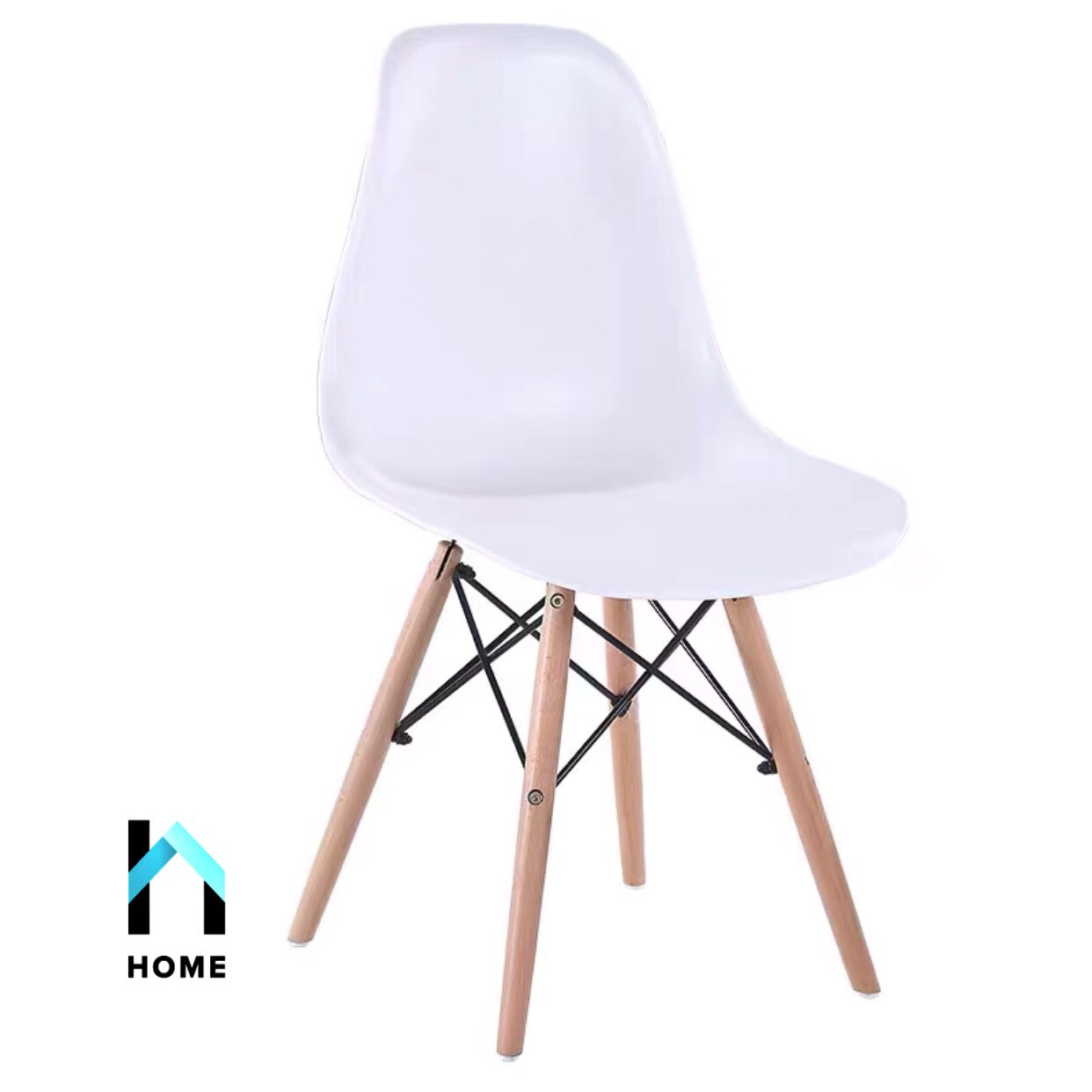 GHẾ EAMES Chân Gỗ Đan Thép (Ghế làm việc, quán cafe, phòng ăn...) Kiểu Hiện Đại Hàn Quốc