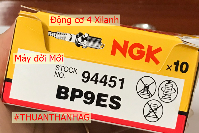 [Ảnh thật] Bugi NGK máy đời mới 4 thì