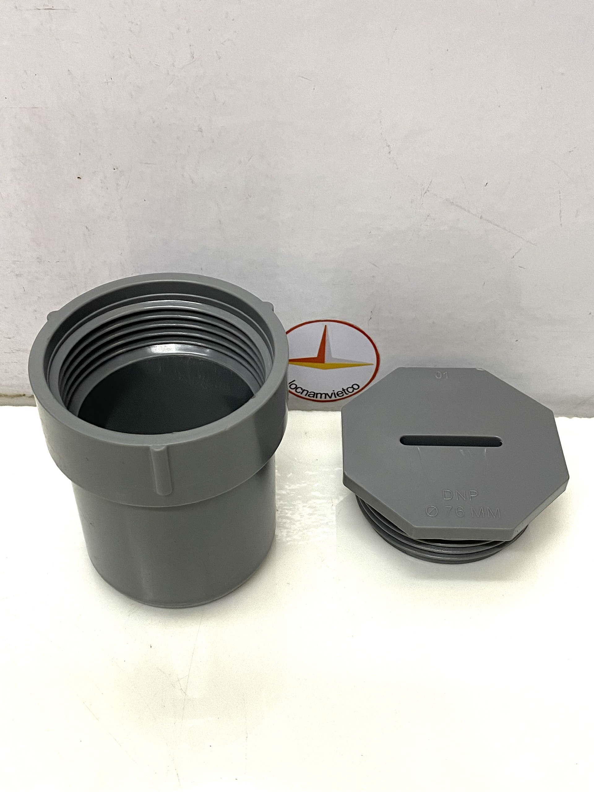 Bít xả ren trong 76 nhựa PVC –BXRT76