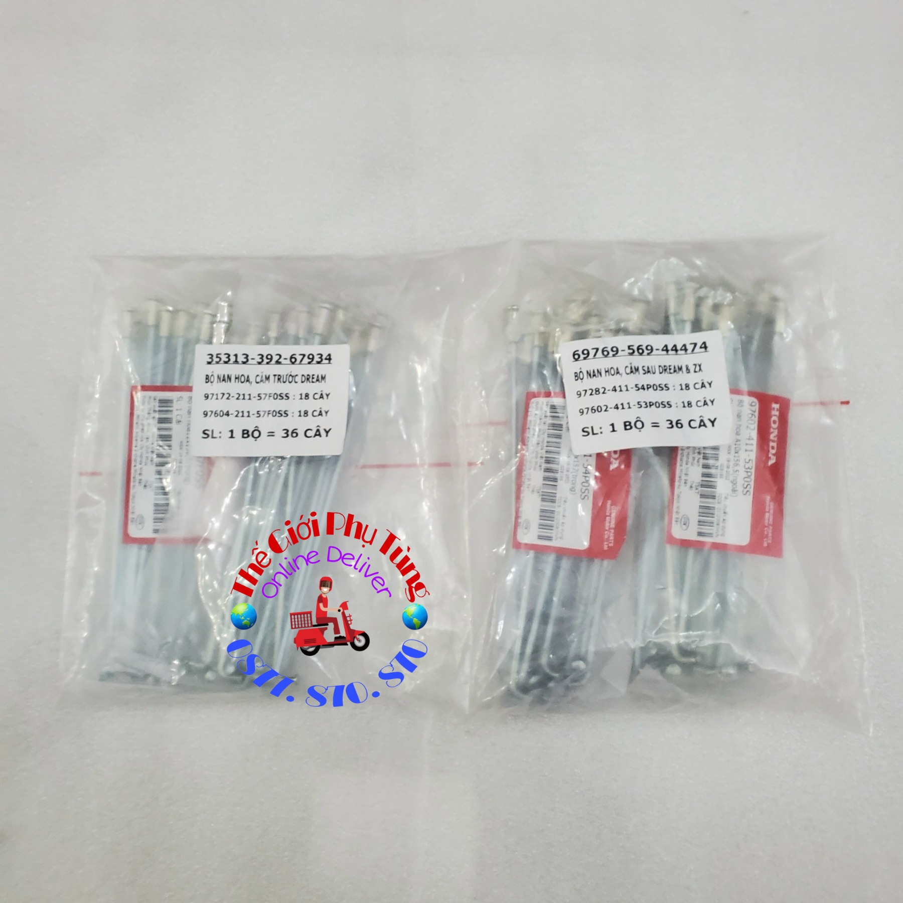 Bộ căm trước sau dream - wave - zx - rs - future 1 - s110 zin honda việt nam
