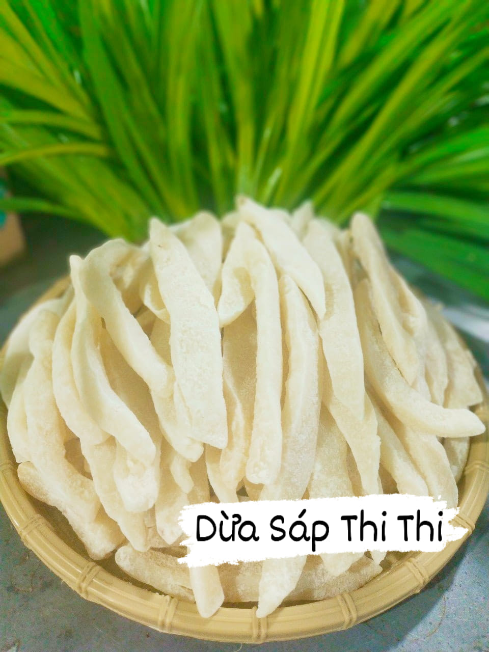 150Gr Mứt Dừa Sáp Loại 1 Vị lá Dứa