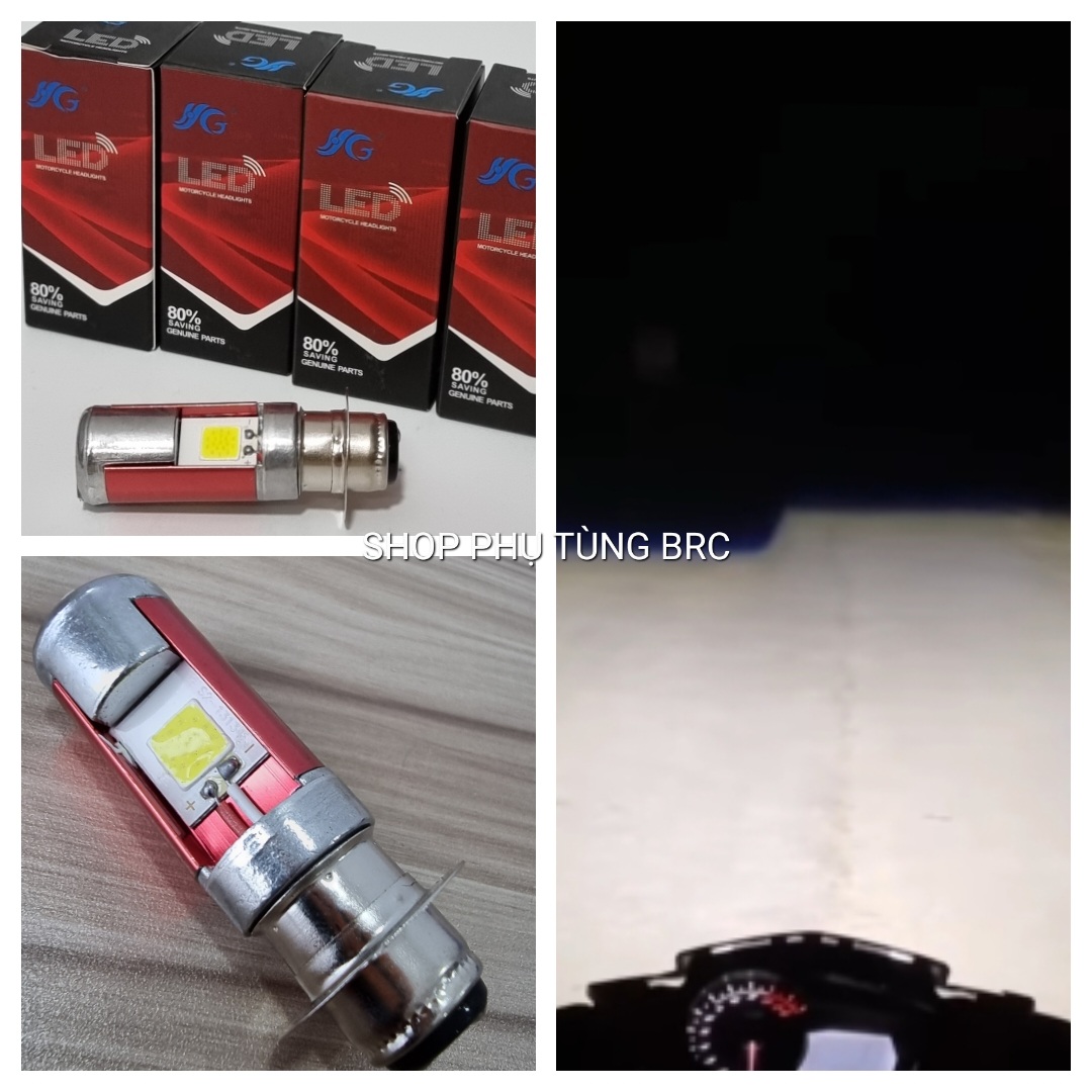 Đèn pha led siêu sáng koso loại 2 chân m5 lắp cho dream, wave nhỏ, cub...