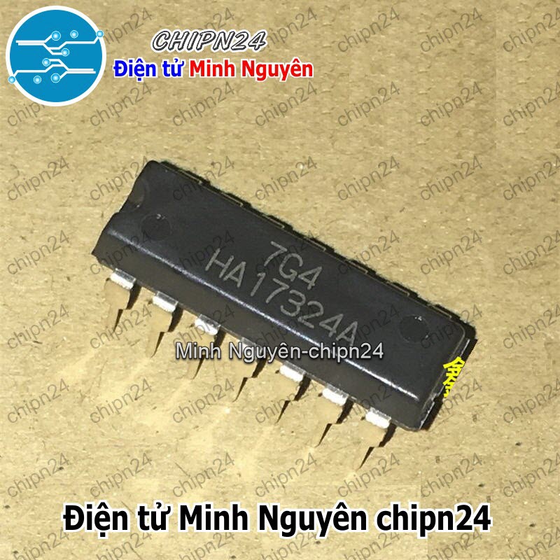 [1 con] (DIP) IC HA17324 DIP-14 (HA17324A 17324) - HH004163