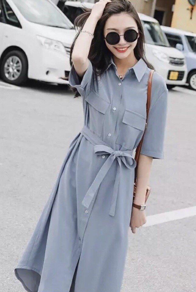 [HCM]Đầm Sm Xanh Túi Hộp (Kèm Hình Thật nhà Bo)