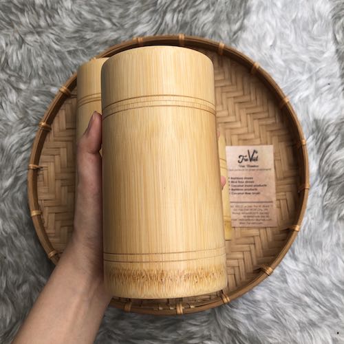 [HCM]Hộp đựng trà bằng tre vintage - Tea Container - có 3 kích thước lựa chọn