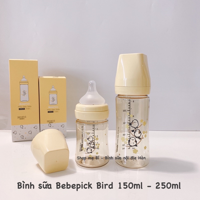Bình sữa và núm ti Bebepick 150-250ml (chọn núm)
