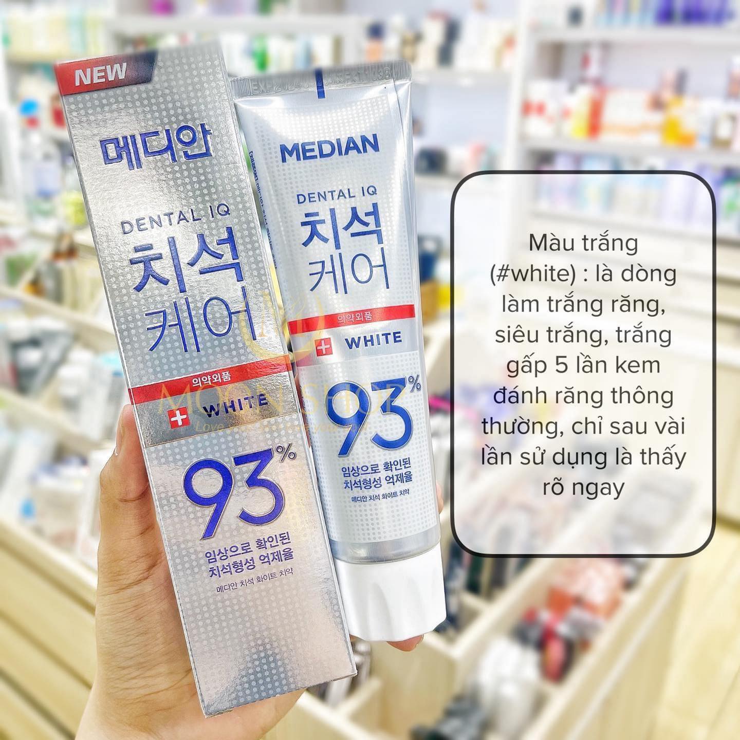 [SĂN DEAL]Kem đánh răng Median trắng 93% new 120g