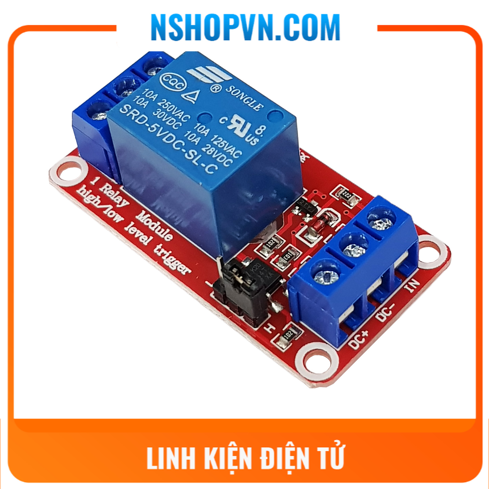 Module 1 relay với opto cách ly kích h/l