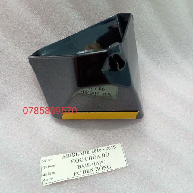 HỘC ĐỰNG ĐỒ XE AIR BLADE 2020 ĐEN/ carbon