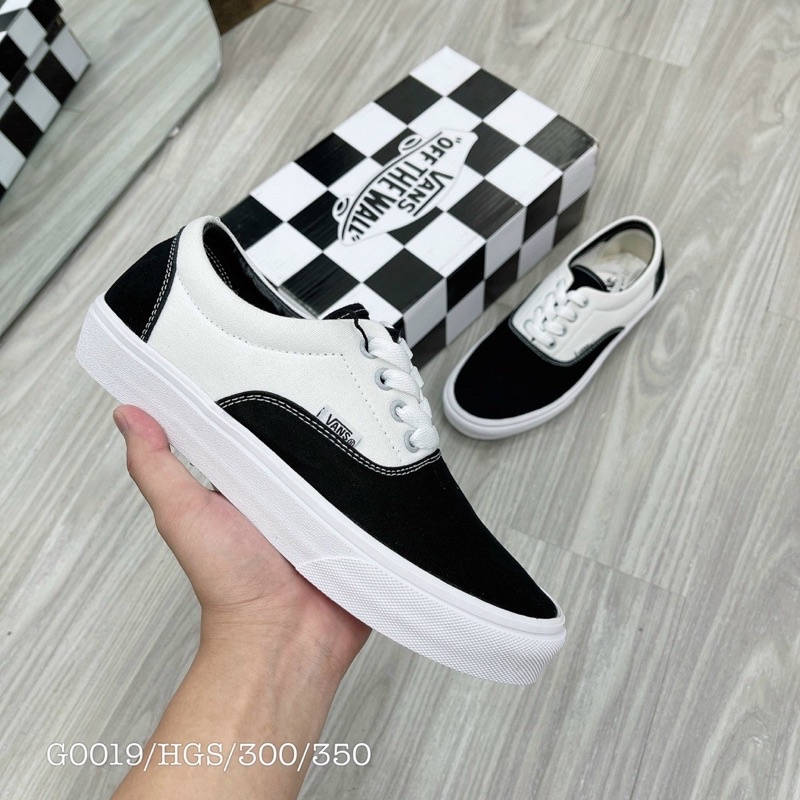 GIÀY VAN.S ERA CLASIC B.LACK WHITW SC [ FREESHIP + BOX ]