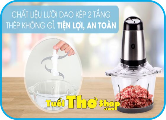 [5 ĐẶC ĐIỂM NỔI TRỘI] Máy xay thịt Mishio MK- 273 / công suất 300W