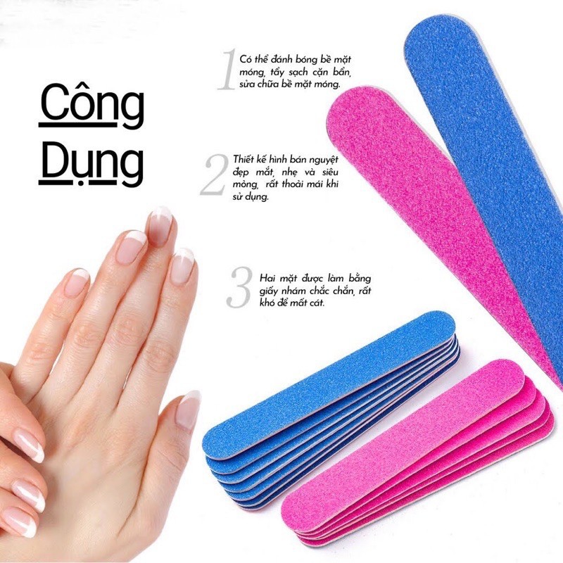 [Nhập RS0822 giảm 30k cho đơn 99k]Dũa móng tay mini 5 cây