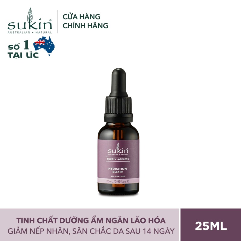 Tinh Chất Dưỡng Ẩm Chống Lão Hóa Sukin Purely Ageless Hydration Elixir 25ml giá rẻ