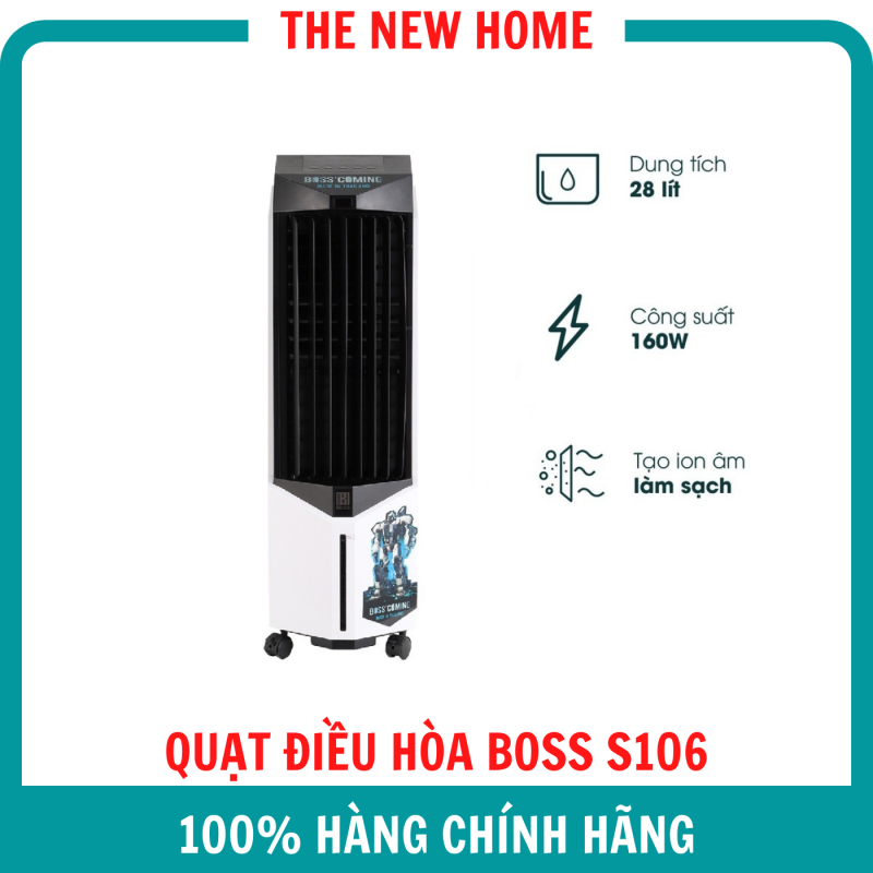 Bảng giá Quạt Điều Hòa Làm Mát Không Khí Boss S106 30.0 Lít (Quạt Hơi Nước) - Hàng Chính Hãng, Bảo Hành 12 Tháng - MADE IN THAILAND