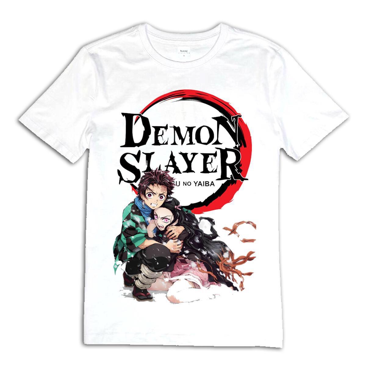 Áo phông hình Kimetsu no Yaiba Nezuko and Tanjiro