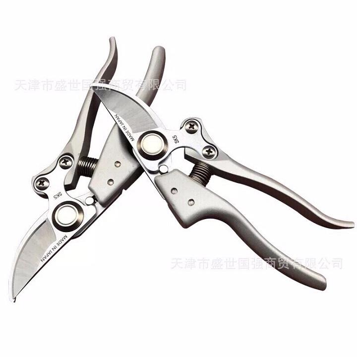 Kéo cắt cành, tỉa cành Nhật Bản YKHN 200mm, lưỡi thép SK5, mũi bẹt