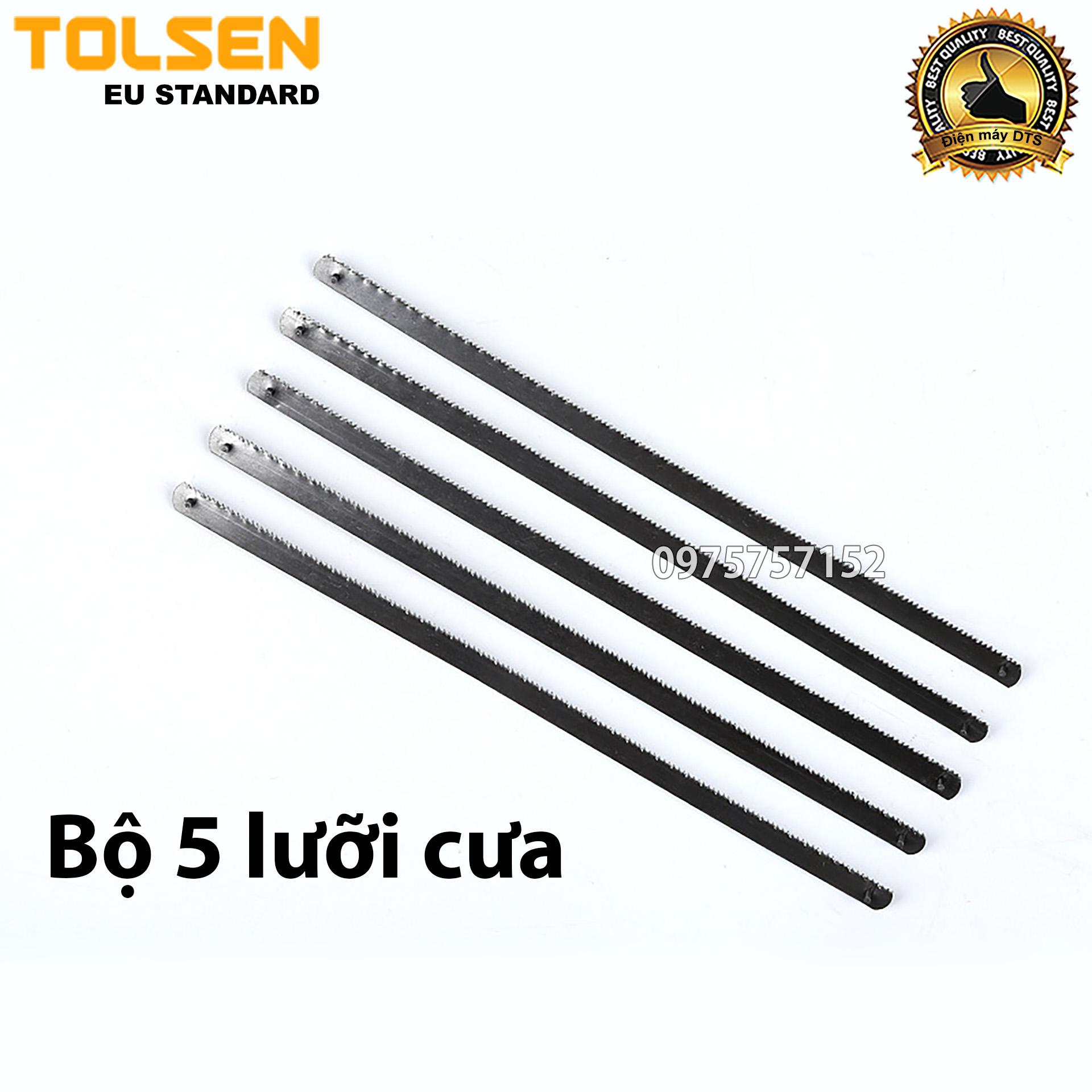 Combo bộ 10, bộ 5 lưỡi cưa đa năng bằng thép SK4 TOLSEN cho cưa mini cầm tay, cưa sắt mini – Tiêu chuẩn châu Âu, lưỡi cưa sắt thay thế cho cưa mini Asaki AK-8790, cưa TOLSEN 30050, TOLSEN 30051, bề mặt hoàn thiện chất lượng cao