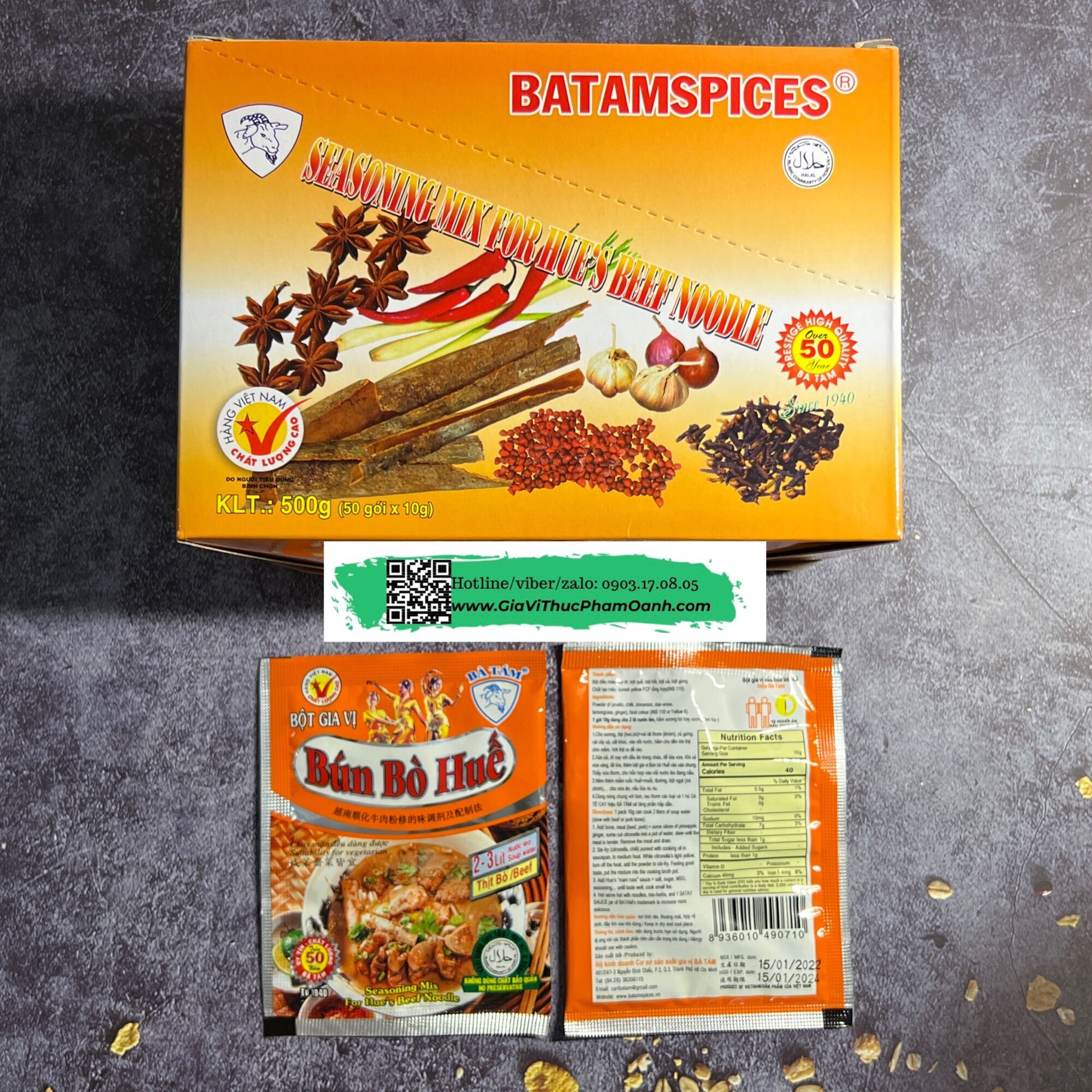 Seasoning mix for Hue Beef Noodles -Ba Tam Spices
