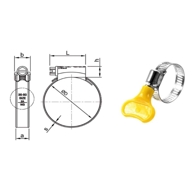 Combo 10 Đai siết ốc cổ dê phi 13-19mm