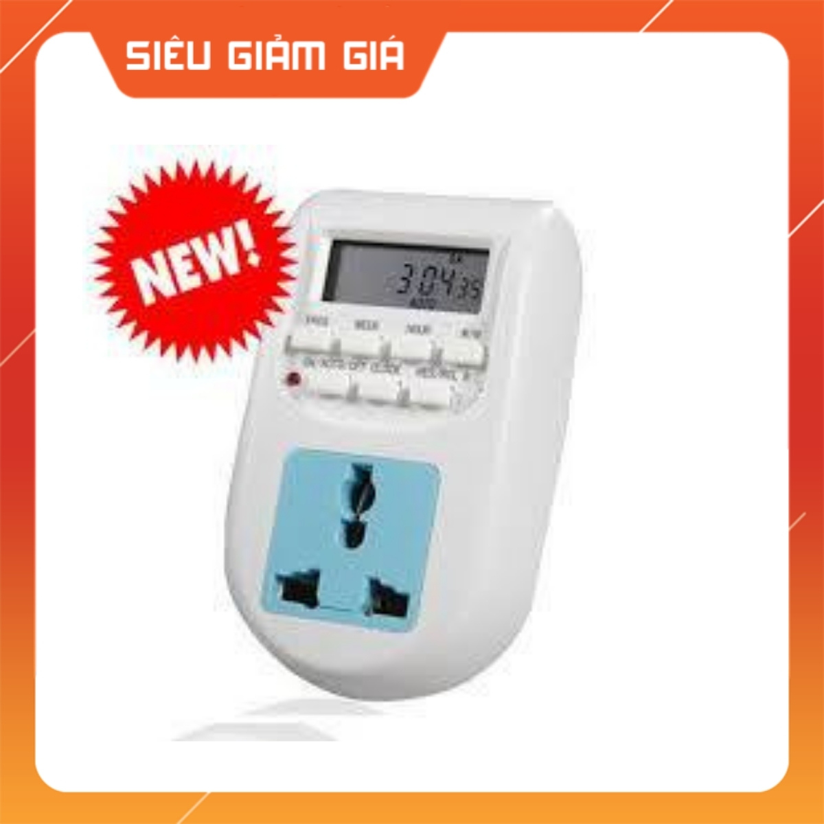 Ổ cắm điện thông minh hẹn giờ bật tắt thiết bị 16 lần trong 1 ngày cài 1 lần dùng quanh năm an toàn tiện lợi bền đẹp bảo hành uy tín (AL-06)