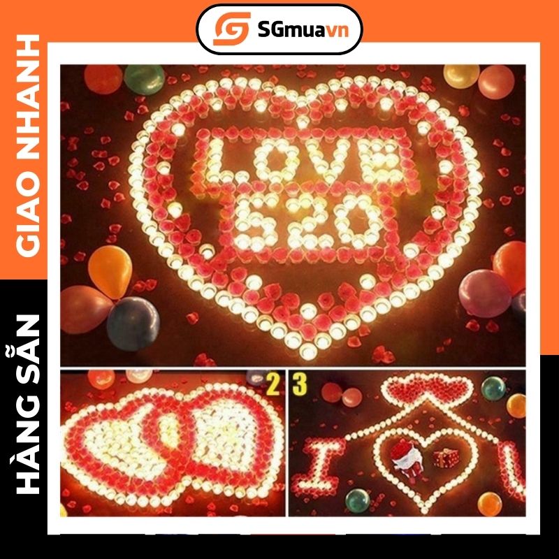Combo 5-10 Đèn nến điện tử có pin sẵn