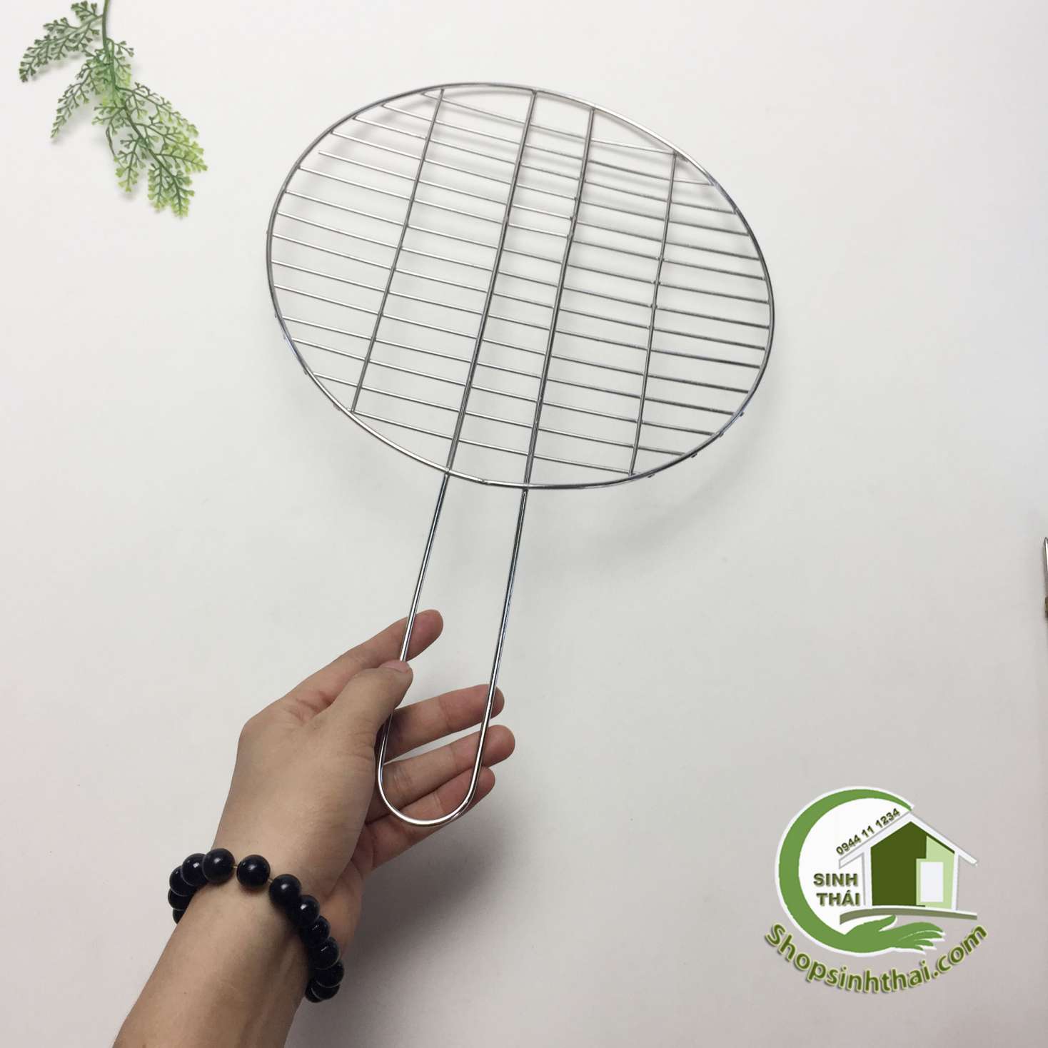 [HCM]Vỉ nướng inox tròn cao cấp 25cm