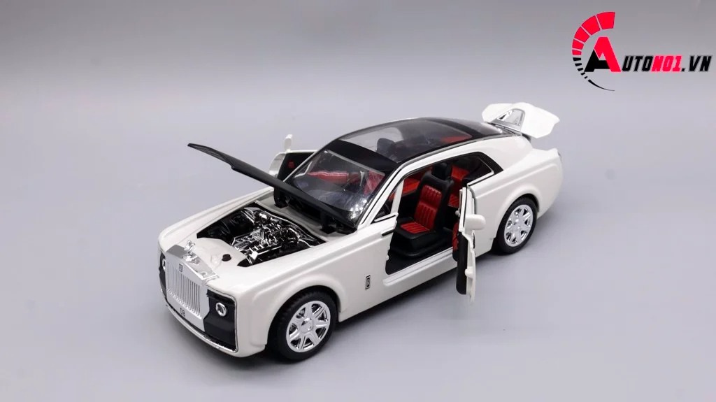 MÔ HÌNH XE ROLLS ROYCE SWEPTAIL WHITE BLACK 1:24 XLG 7657
