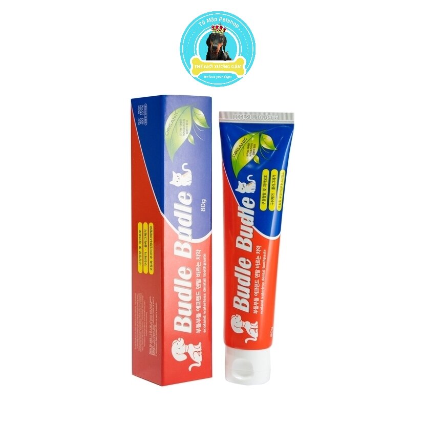 KEM ĐÁNH RĂNG KHÔ CHO CHÓ MÈO BUDLE BUDLE ECOLAND WATERLESS TOOTHPASTE