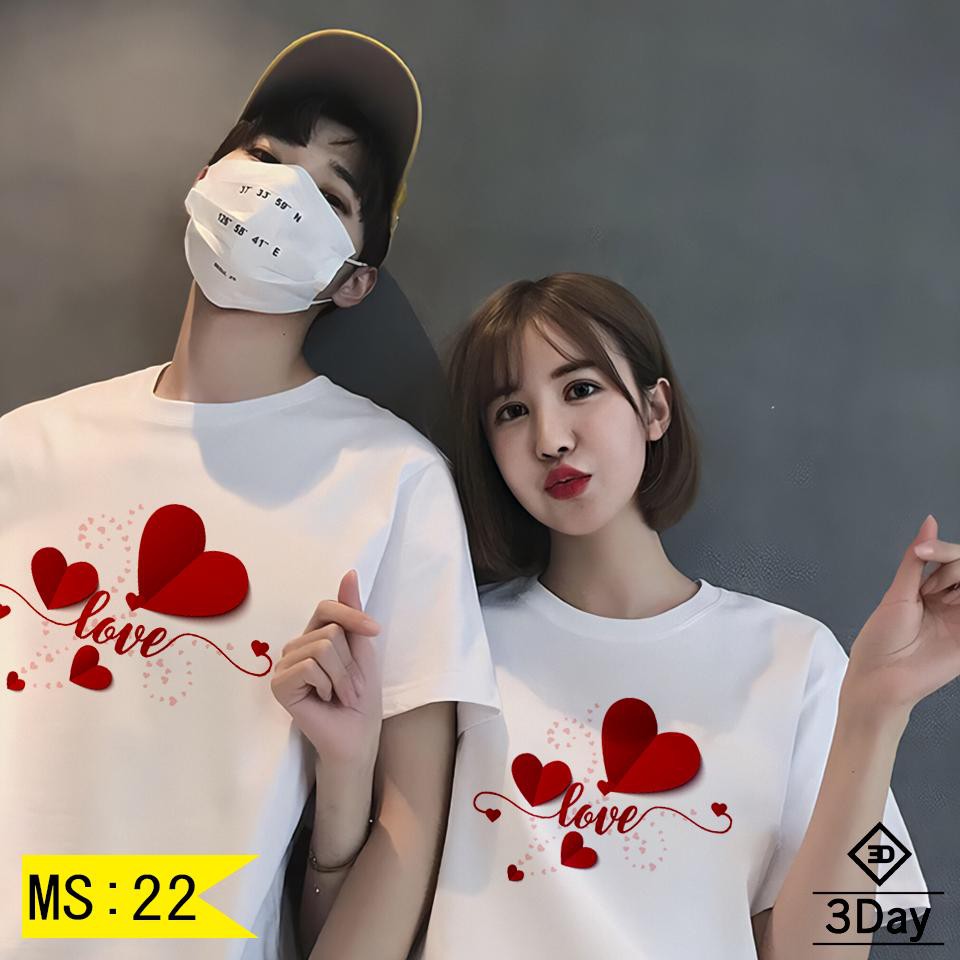{Giá Sỉ} Áo Đôi Love Giá Sỉ Rẻ Nhất Chất Đẹp
