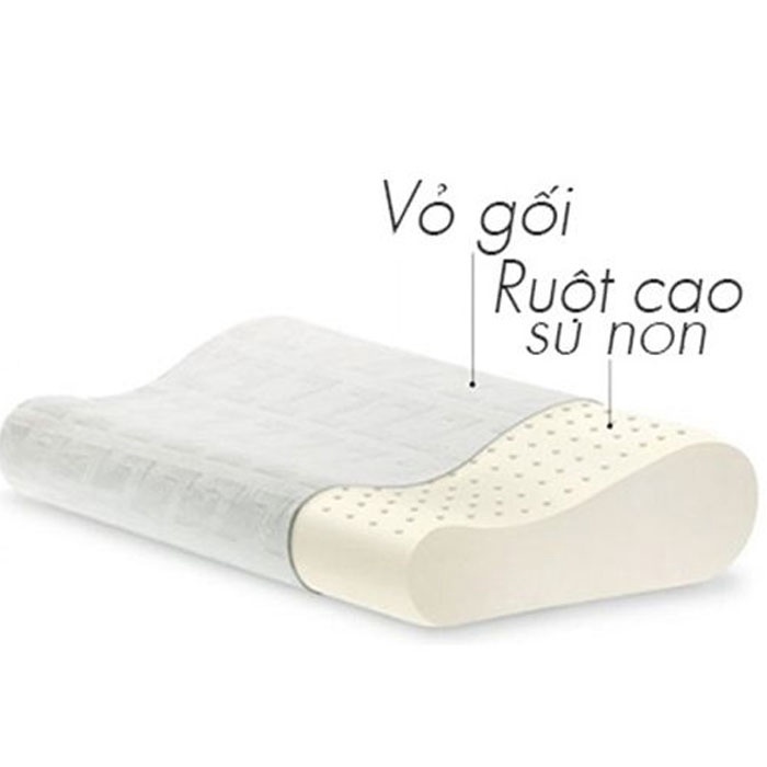 GỐI CAO SU NON VENTRY THÁI LAN CHỐNG VẸO CỔ