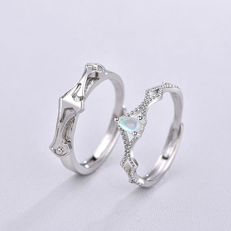 Nhẫn đôi kiểu dáng công chúa hiệp sĩ