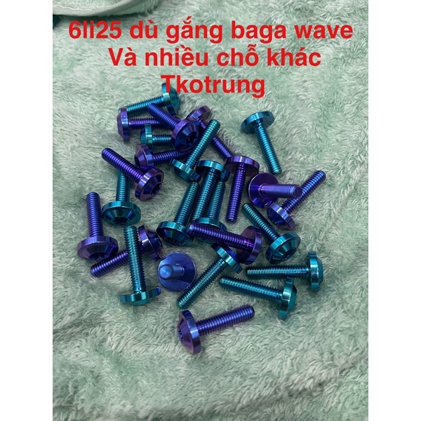 ốc  titan gr5 6li25 dù dày