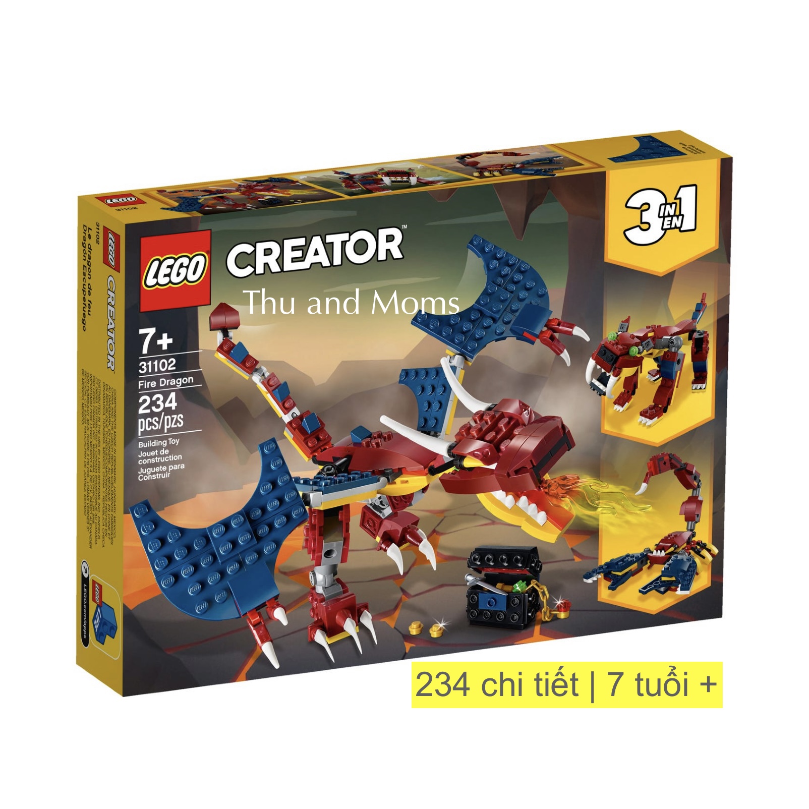 Lego Creator 31102 rồng lửa