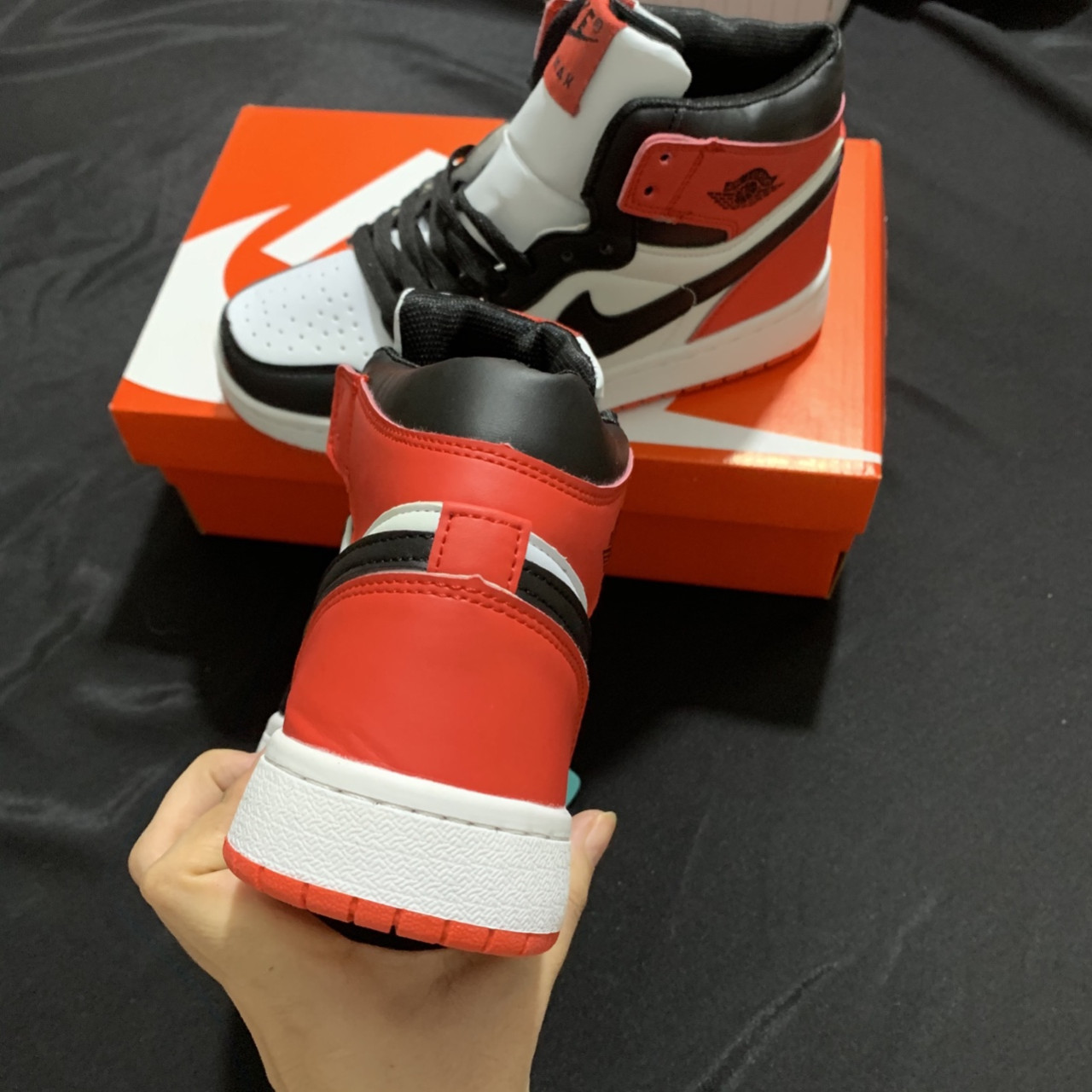 Giày Sneaker Thể Thao NJD1 Đỏ Đen - Nam Nữ