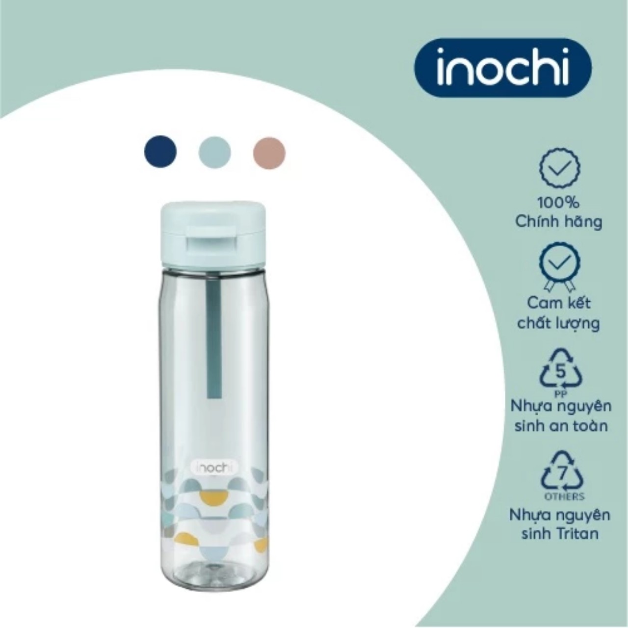 [Mega] Bình nước Kita Fami inochi Size (350/500/700ml) (Nhiều màu) [inochi.store]