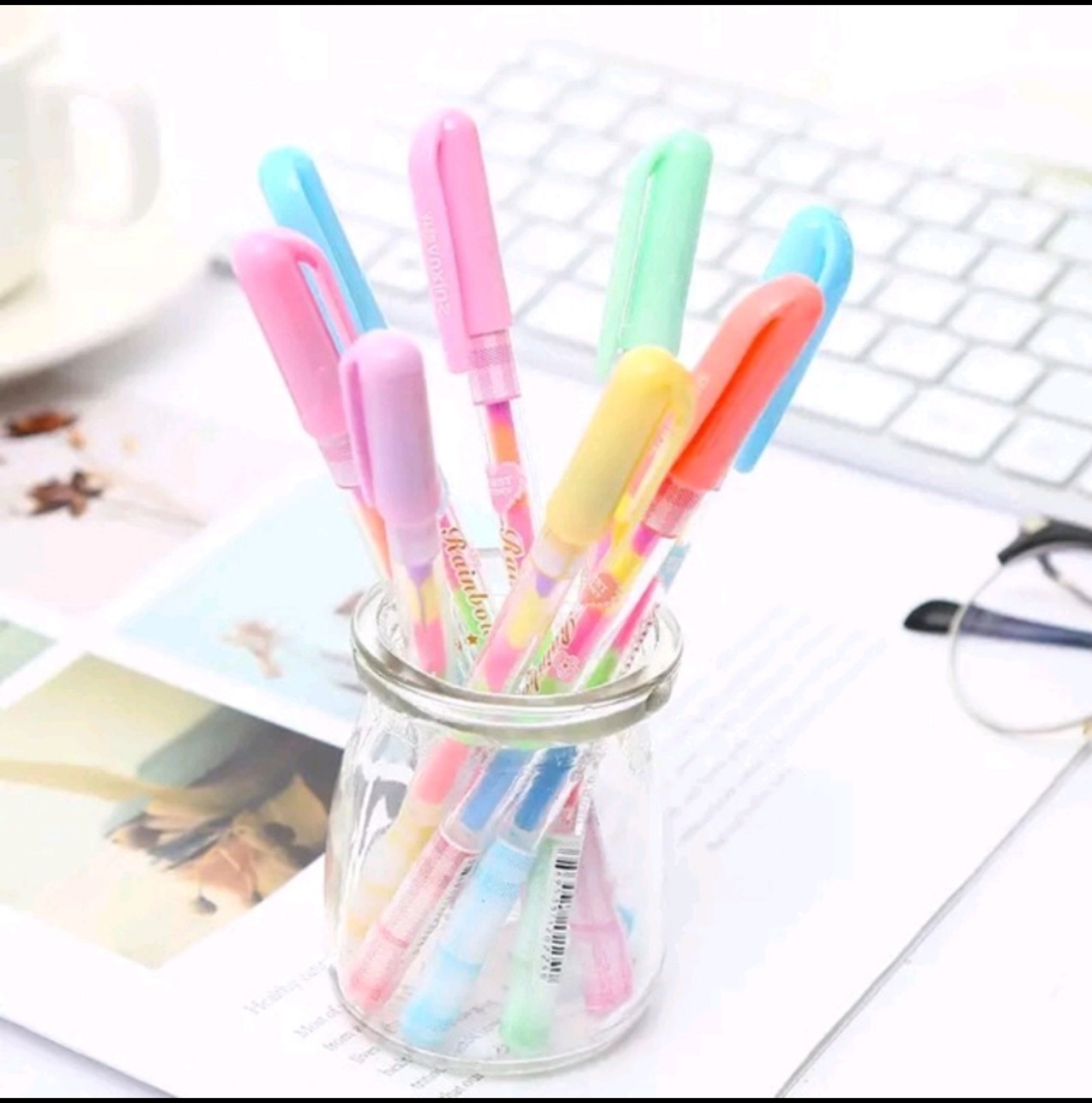 [HCM] Bút Cầu vồng 6 màu dễ thương